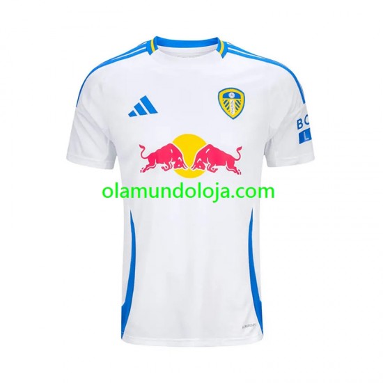 Camisola Leeds United Homem Equipamento Primeiro 2024-2025 Manga Curta